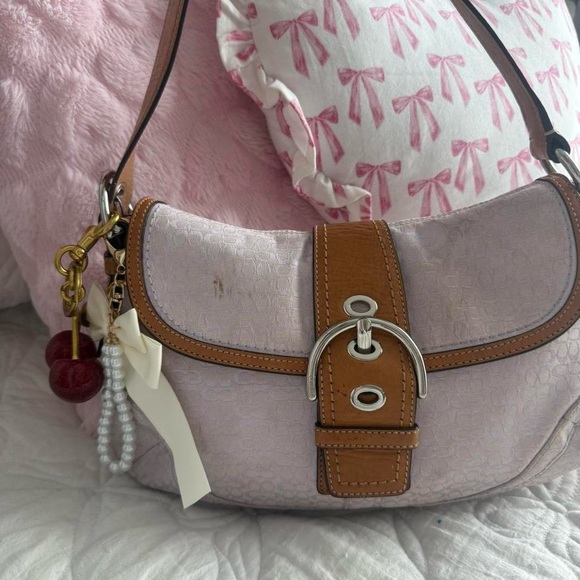 Y2K Coach Lilac Monogram Large Soho purse/bag - Picture 6 of 8